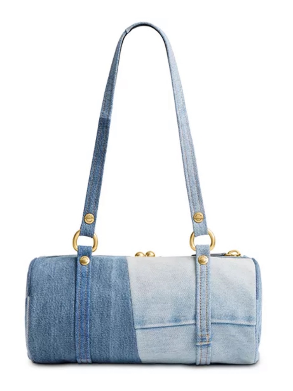 NWT Coach Denim Kisslock Barrel 28 Shoulder Bag - Picture 4 of 5